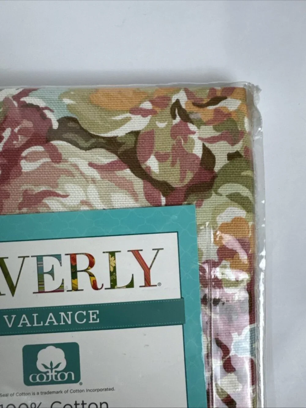 Waverly Jacqueline Valance 60x18 Spring Bling Vapor NEW Cotton floral cottage